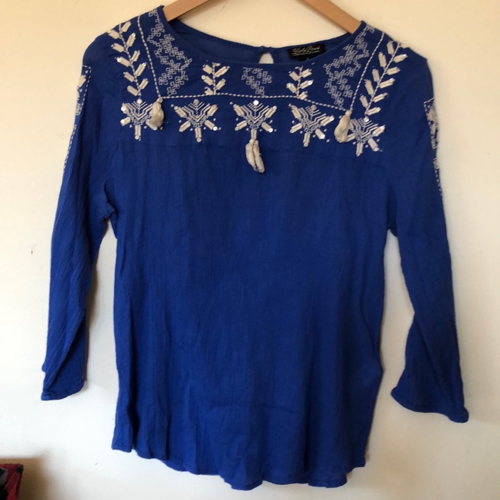 Lucky Brand Blue Blouse
